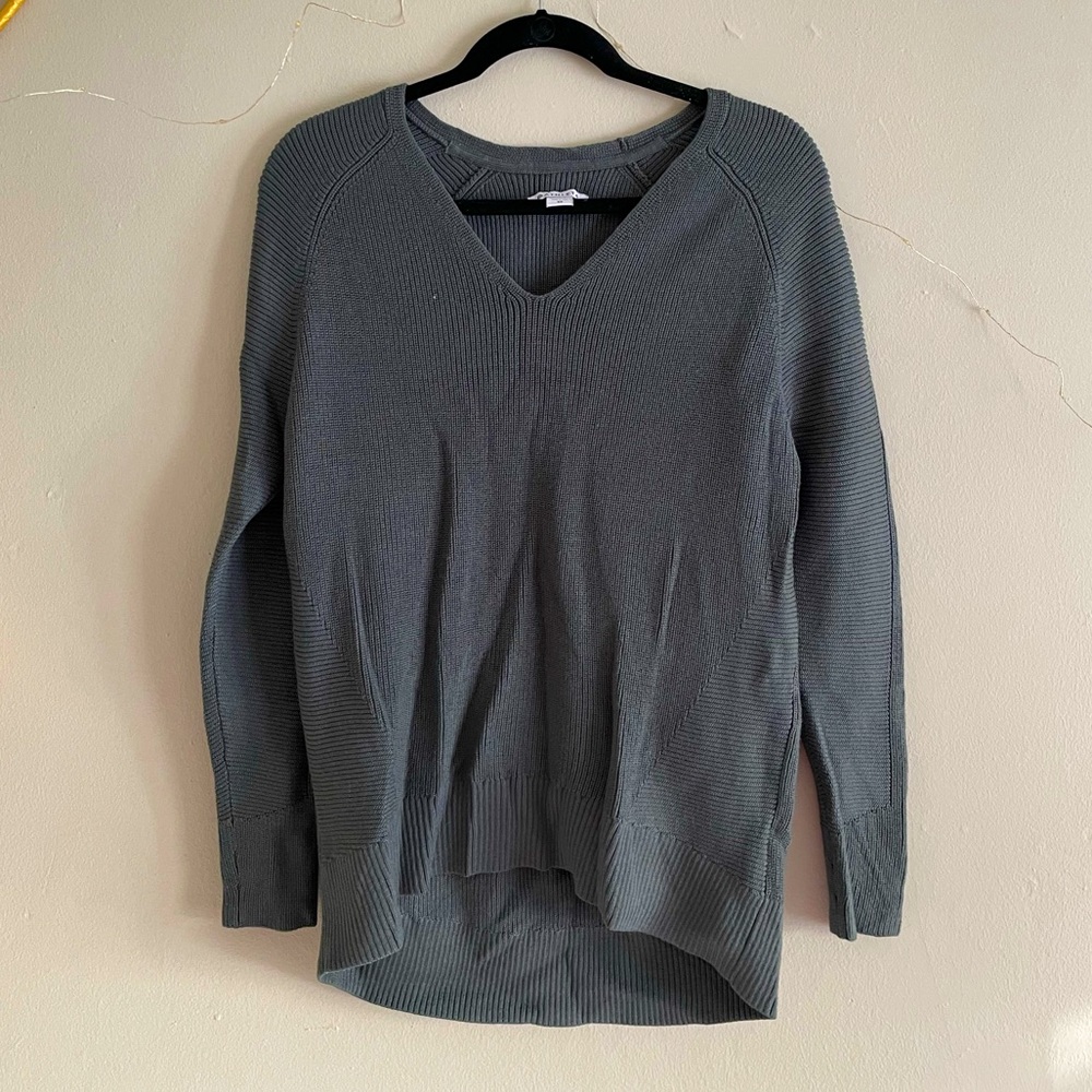 Athleta Hanover V-Neck Merino Wool Oversized Sweater